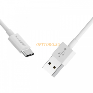 Кабель USB /Type-C 1м Borofone BX22 Bloom, кругл., ПВХ /2,0А белый