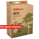 Пылесборник Filtero LGE 01 (10+фильтр) ECOLine XL, бумажные (05842)