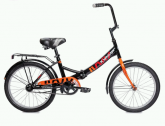 Велосипед 24" Кумир 2410 (1ск) складной /Черно-Оранжевый