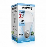 Лампа светодиодная Smartbuy LED A60-09W/4000/E27 нейтральн.свет