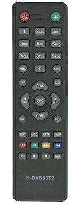 Пульт управления на ресивер H-DVB03T2 (Supra SDT-96) / HOB755 Пульт управления на ресивер H-DVB03T2 (Supra SDT-96) / HOB755