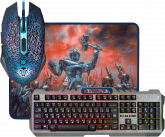 Клавиатура+мышь DEFENDER Killing Storm MKP-013L +ковер /D52013