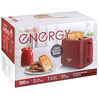 Тостер ENERGY EN-260 /106198 красный/106197