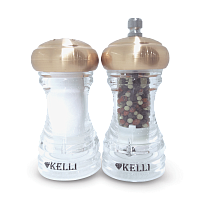 Набор для специй KELLI KL-11114/ 2пр.мельн.13см + солонка 10см