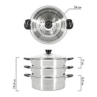 Мантоварка-пароварка Pomi d'Oro P630100 Vapore