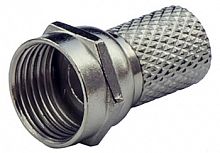 Разъём F для кабеля RG-6 (253-050) Jett (диам. оболочки 7мм) 50 штук в упак 