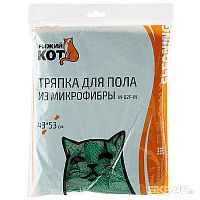 Тряпка для пола из микрофибры M-02F-M Рыжий Кот /43х53см /310295