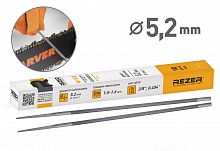 Напильник Rezer RF 5.2 круглый (12 шт/кор) цена за УПАКОВКУ /03.009.00012