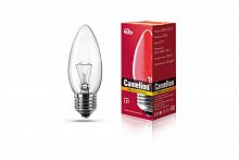 Лампа накал. Camelion 40/B/CL/E27 свеча с проз.кол (8975) (10/100|