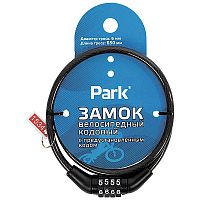 Замок велосипедный PARK 65см, 6мм, с предустановленным кодом /288158