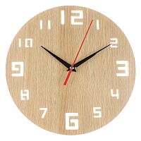 Часы  LADECOR CHRONO (581-366) круглые, 25см, МДФ, 1хАА