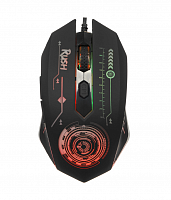 Мышь компьютерная SMARTBUY RUSH 727G, игровая проводная,черная