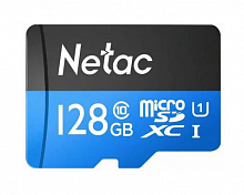 Карта памяти  MicroSDHC 128GB Netac P500 Eco Class 10 UHS-I с адаптером