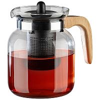 Чайник заварочный Mallony La Caffetteria, 1,5л, с деревянной ручкой/фильтр из полипроп 910134