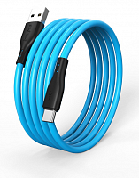 Кабель USB /Type C 1м Smartbuy S21 синий, 3 А, сил., 1 м (iK-3112-S21bb)