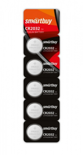 Элемент питания Smartbuy CR2032 BL5 Элемент питания Smartbuy CR2032 BL5