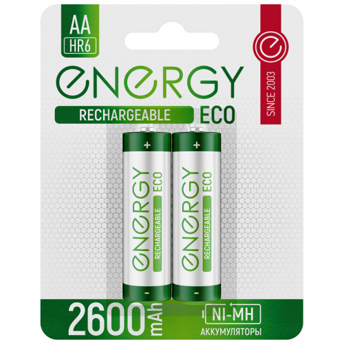 Аккумулятор Energy Eco NIMH-2600-HR6/2B (АА) /104989