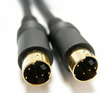 Шнур SVHS GOLD Cabletech (BL1887), штекер-штекер, корпус-пластмасса, 5м