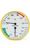 Термометр для бани и сауны СББ-2-1Д (термометр+гигрометр 2в1 в дереве)