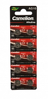 Элемент питания Camelion G10 Mercury Free (389A/LR1130/189) BL10
