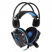 Наушники Smartbuy SBHG-1000 RUSH SNAKE черно-синий, гарнит.,полноразм.