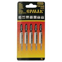Пилки Ермак Т-101АО д/эл.лобзик (YCS EU 51*1.4мм) 5шт (дер, ламинат, фиг.рез) (664-355)