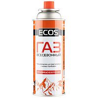 Картридж (балон) газовый ECOS (цанговый, всесезонный, 400мл.) /105732