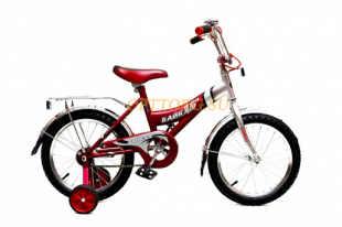 Велосипед Байкал В1603 с боков.колесом /Красный