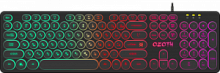 Клавиатура DEFENDER GK-106 RU Ozoth проводная, игровая черный,радужная,104+FN