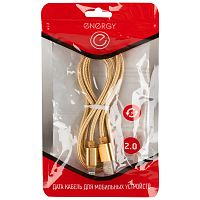 Кабель USB /Lightning 1м Energy ET-28 золотой /104098
